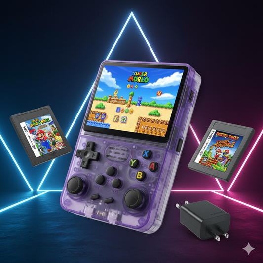 La R36 tu maquina del tiempo 🚀  Miles de juegos clásicos, una sola consola