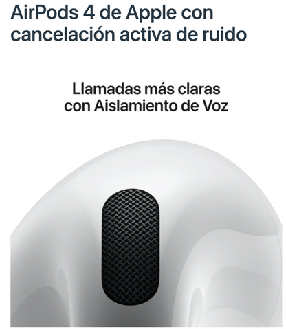 Apple AirPods 4 original con cancelación activa de ruido Mayor enfoque, menor distracciones