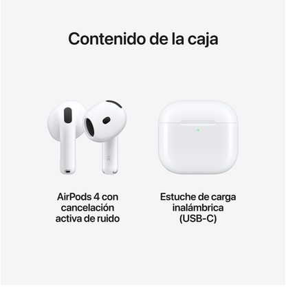 Apple AirPods 4 original con cancelación activa de ruido Mayor enfoque, menor distracciones