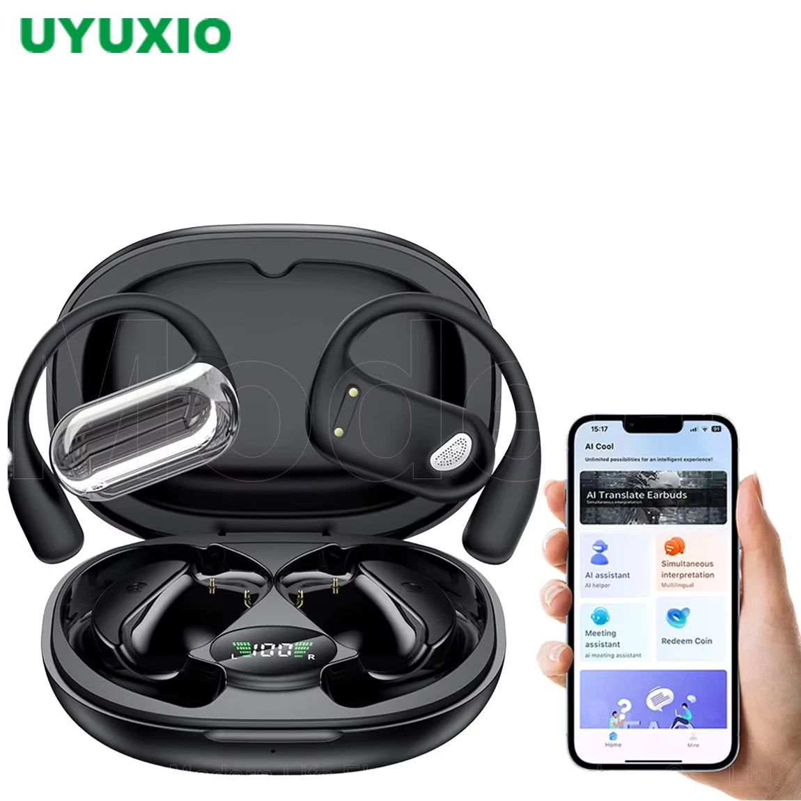 Auriculares UYUXIO con traductor en tiempo real con iA escucha y entiende el mundo sin barreras