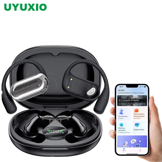 Auriculares UYUXIO con traductor en tiempo real con iA escucha y entiende el mundo sin barreras