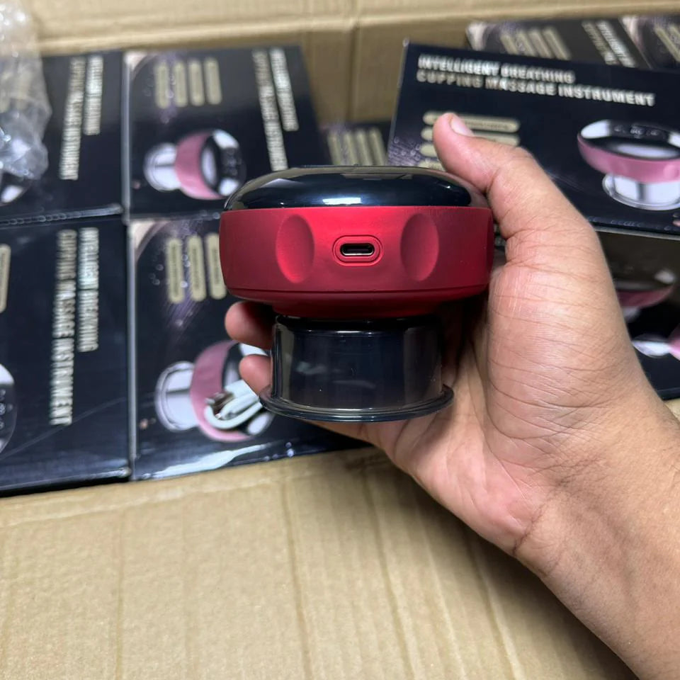 Ventosa  con luz  infrarroja, alivio del dolor y recuperación muscular.